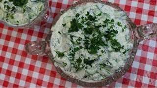 Creamy Cucumber Salad ~ Hungarian Cucumber Salad ~ Uborkasalata ~ Noreen