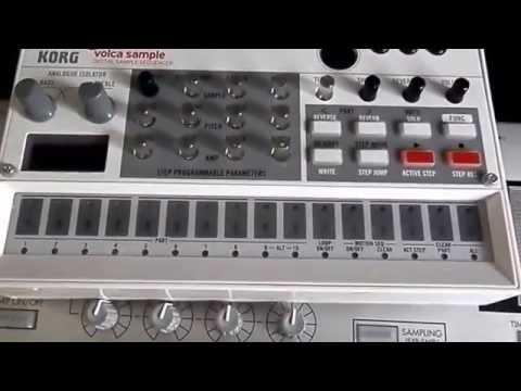 Sampling Korg Triton synth sounds to Volca sample sequencer - tutorial