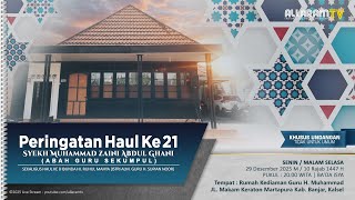 Download lagu Haul Abah Guru Sekumpul Ke 21 dan Haul Ke 8 Ibunda Hj. Ruhul Mahya - Keraton Martapura, (29/12/2025) mp3