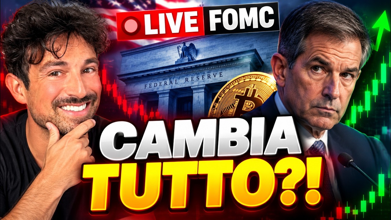 BITCOIN, CRYPTO: LA FED PUÒ CAMBIARE TUTTO STASERA? (FOMC LIVE)