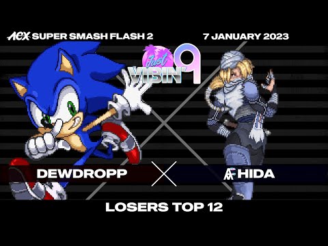 Dewdropp (Sonic) vs HiDa (Sheik) - Losers Top 12 - Just Vibin' 9