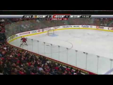 Blackhawks VS Flames 19 Nov 09 HD
