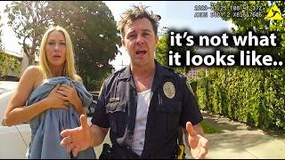 Officer Caught In Back Of Police Car With Model