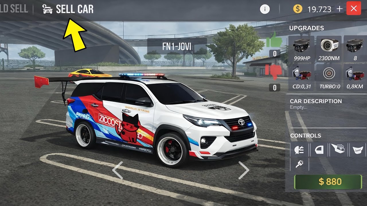 How to Sell a Car to World Sale in Car Parking