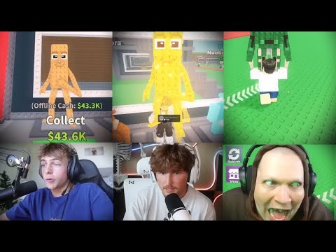 EVERY Youtubers FIRST TIME PLAYING Steal A Brainrot... #stealabrainrot