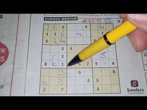 Our Daily Sudoku practice continues. (#3577) Medium Sudoku. 10-23-2021