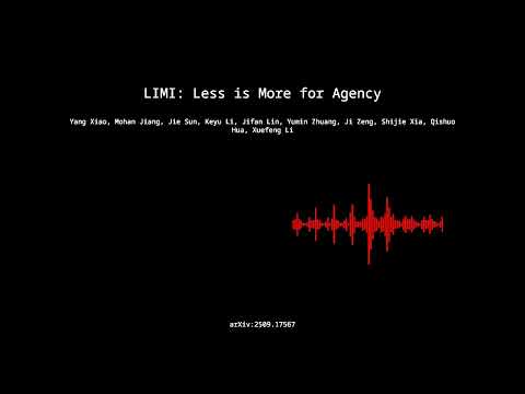 2509.17567 - LIMI: Less is More for Agency