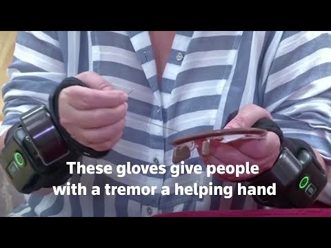 給震顫患者提供幫助的手套。 (Gloves that give people with tremor a helping hand)