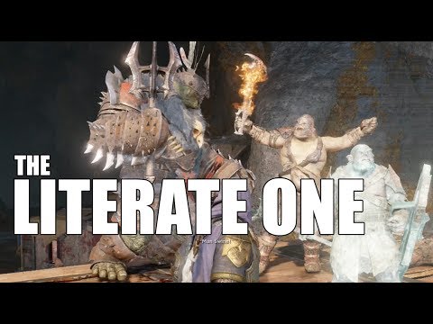 Middle Earth Shadow of War : Unique Orc Encounters & Quotes #39 THE LITERATE ONE Uruk