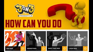 3on3 Freestyle |  HOW CAN YOU DO ? LAY-UP PASS | HOP PASS | HOOKUP | SHOOT FAKE PASS - HOW TO DO