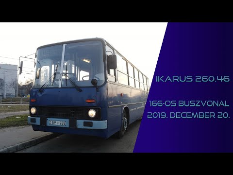Utazás Ikarus 260-nal (BPI-265) a 166-os busz vonalán