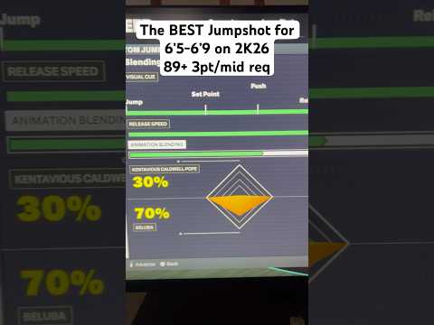 The BEST Jumpshot for 6’5-6’9 on NBA 2K26!