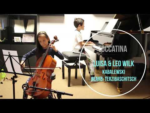 Kabalewski. Toccatina, Cello and Piano. Luisa (7) & Leo (9)