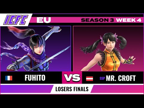 Mr. Croft (Xiaoyu) vs Fuhito (Kunimitsu)  Losers Finals ICFC TEKKEN EU: Season 3 Week 4
