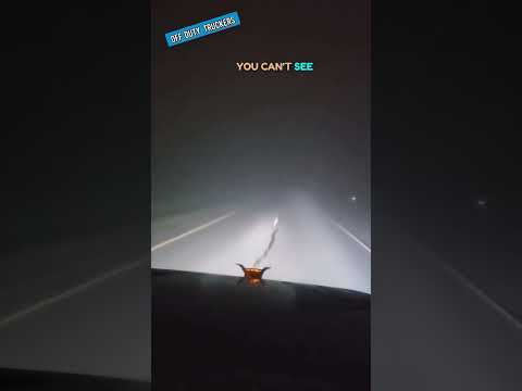 Driving in dense fog #truckdriver #drivingfails #trucking