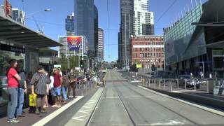 Tram Drivers View Video. Melbourne, Route 96.