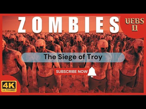 Epic Zombie Invasion of the City of Troy: 2 Million Zombies vs 3,051 Defenders | 4K UHD