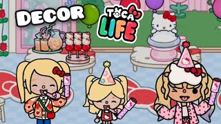 🥰 New Hello Kitty and friends Party Decor in Toca Life World 