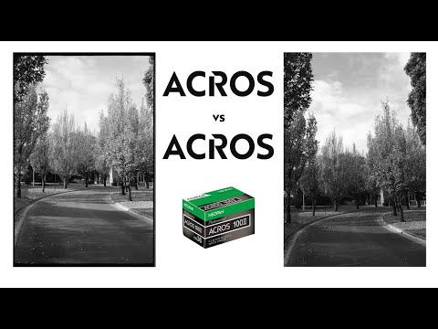 Acros II Film compared to Acros Simulation (X-Pro3)