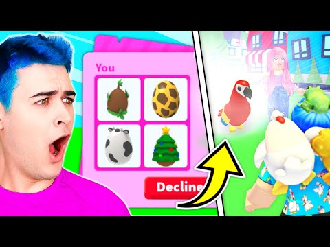 I Traded The *RAREST EGGS* To STRANGERS... BUT They Have To HATCH Them!! Adopt Me Roblox (EXPENSIVE)
