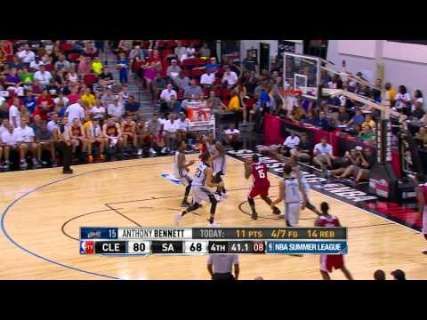 Anthony Bennett Puts Up A Double Double vs the Spurs