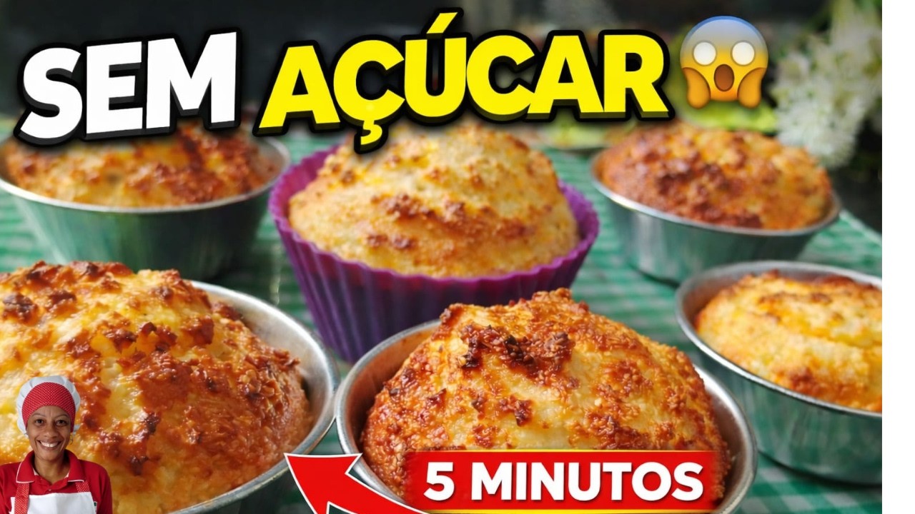 Bolinho de Coco SEM AÇÚCAR 