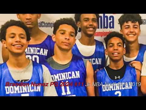 Brandon Nunez PG 2024 Dominican Elite #11 - Jr. NBA Northeast Regional 2019