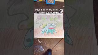 Days 1-35 of my daily OG 151 drawing challenge! #pokemon #pokemoncards