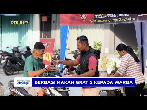 POLRES NGAWI BERBAGI MAKAN GRATIS UNTUK MASYARAKAT MELALUI PROGRAM RAMAH