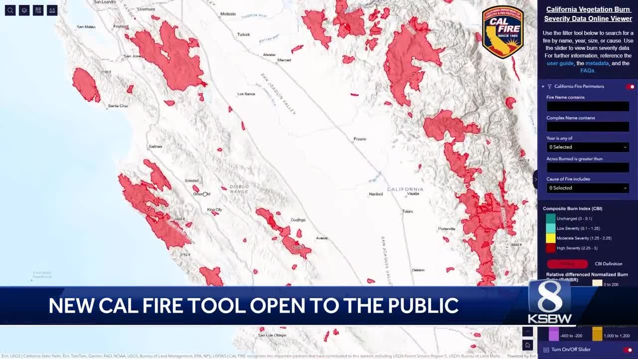 New CAL FIRE mapping tool shows wildfire impact in California