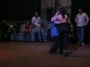  Fabrizio Forti  and  Mariana Dragone  are  dancing  to  the  tango  "  Loca  "
