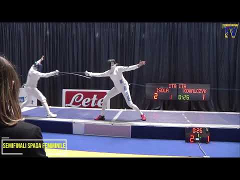 Italian Championships 2021 U23WE - L4 - Federica Isola v Sara Kowalczyk
