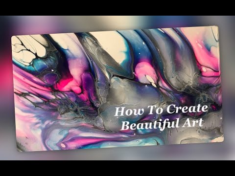 (257) Kings Bloom - Acrylic Fluid Pour Painting