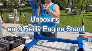 Unboxing and assembling an O'Reilly's engine stand. #unboxing 