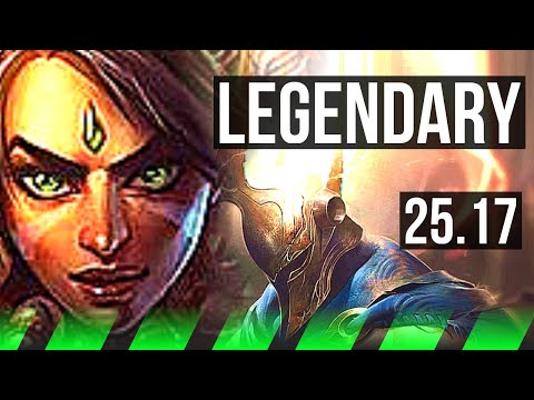 NIDALEE vs PANTHEON (JGL) | 11/0/9, Legendary | KR Master | 25.17