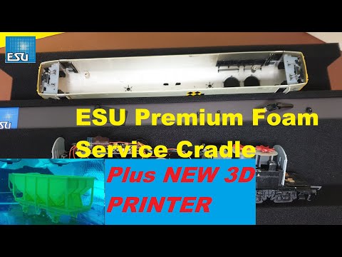 Model Railway | ESU Premium | Foam Service Cradle v Peco + Any-Cubic 3D printer