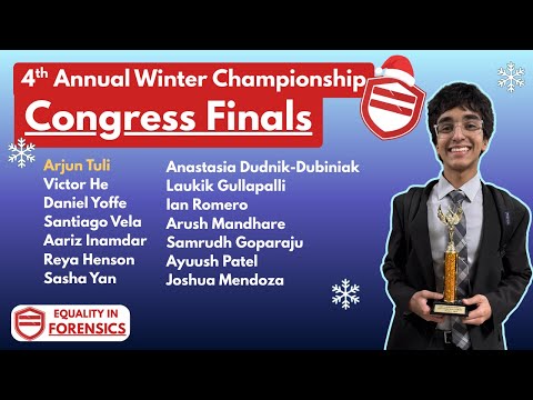 CONGRESSIONAL DEBATE Final Round @ 4th Annual Winter Championship