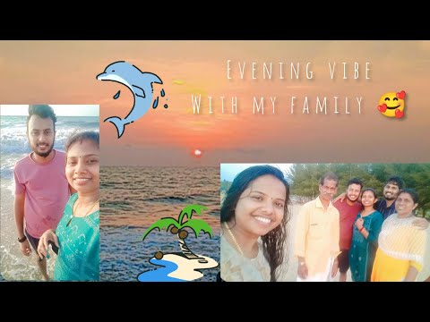 Evening vibe:with our family#goodvibes #evening #beach #sunsetview #family