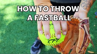HOW TO THROW A FASTBALL (BEGINNER SOFTBALL DRILLS)