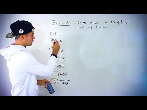 QMS 110 (Ryerson) - Writing Expressions in Simplest Radical Form Part 1