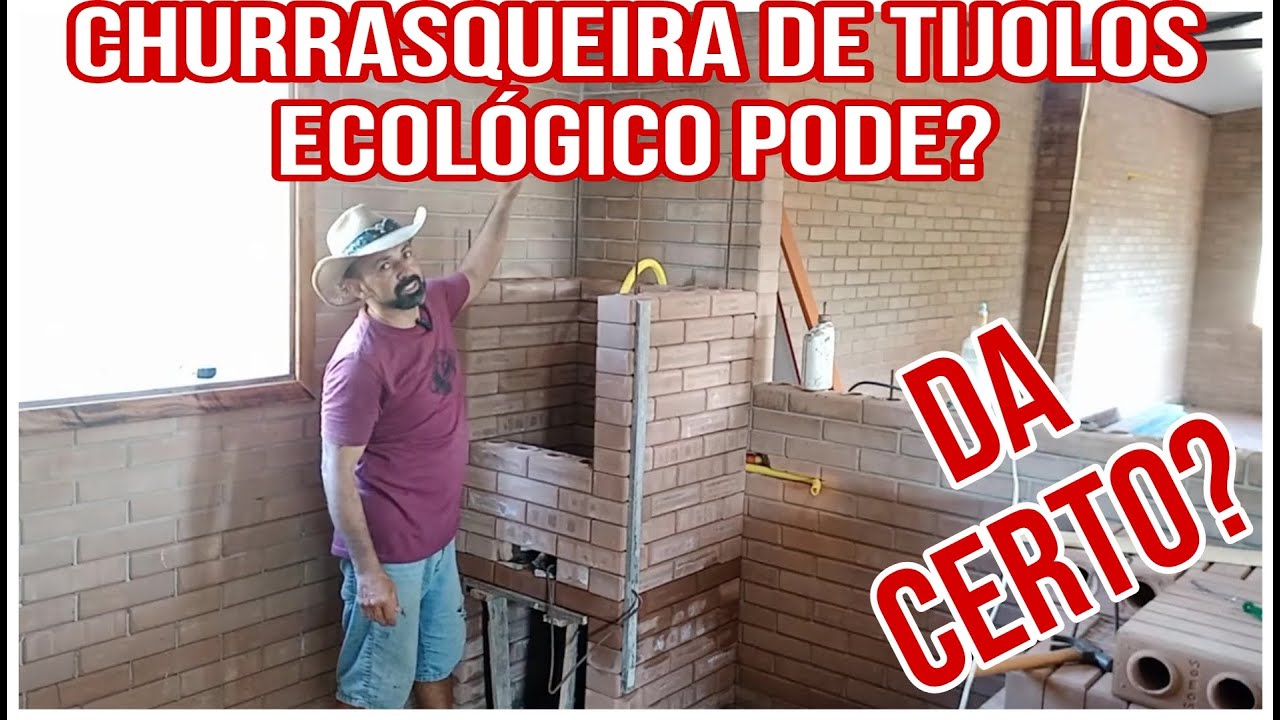 churrasqueira de TIJOLO ECOLÓGICO da certo?, pode fazer? vamos descobrir agora, tudo passo a passo.