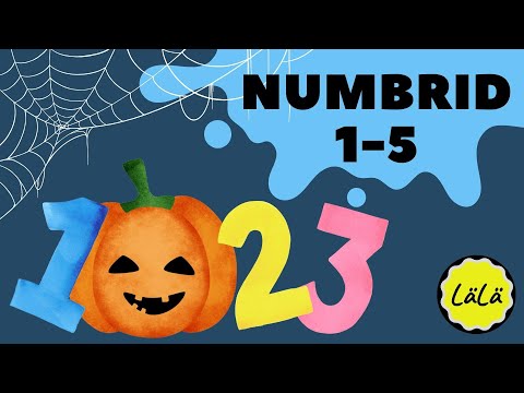 NUMBRID 1-5 | HALLOWEEN | ÕPIME EESTI KEELT | Väikelastele