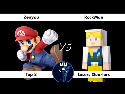 DCG Season 1: Brinstar Depths 1 - Top 8 Losers Quarters: Zenyou (Mario/Cloud) vs MP | RockMan (Alex)