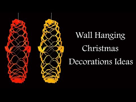 Very Easy and Simple Christmas Wall Hanging Craft - DIY Video