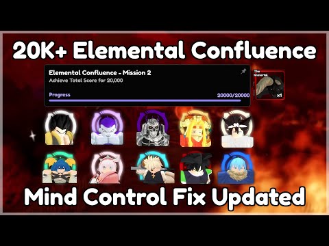 UPDATED 20K+ Elemental Confluence Guide (Mind Control Fix) | Anime Vanguards
