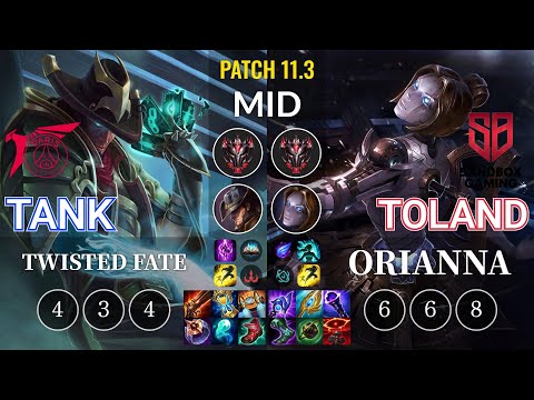 TLN Tank Twisted Fate vs SB.A TolanD Orianna Mid - KR Patch 11.3