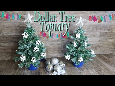 Dollar Tree DIY Christmas Topiary Video