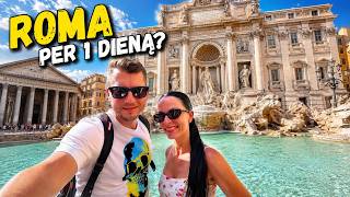 ROMA PER 1 DIENĄ! Trevi Fontanas, Panteonas ir Senamiestis | Italija kelionės vlogas