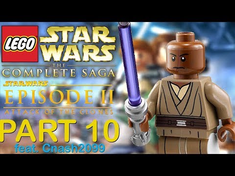 LEGO Star Wars The Complete Saga Walkthrough Part 10 - Jedi Battle (feat. Cnash2099)