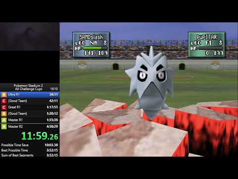 Pokemon Stadium 2 - All Challenge Cups Speedrun in 4:39:05 [WR]
